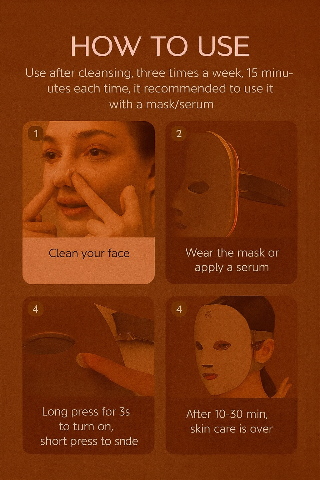 Rechargeable LED Face & Neck Mask